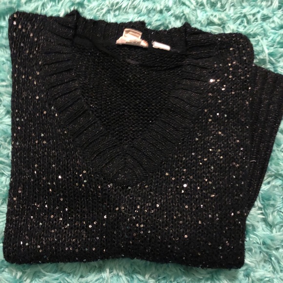Gorgeous Black Sparkly Sweater - Picture 3 of 9